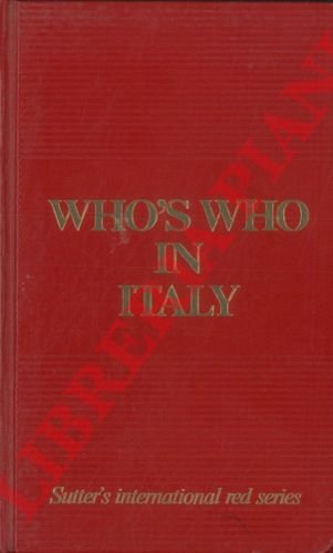 Who's who in Italy. 1997. Personal profiles: A-K, L-Z. Companies …
