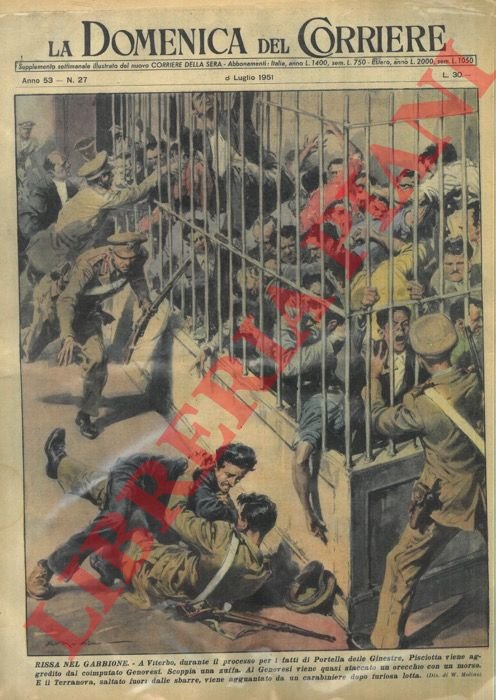 Zuffa tra Pisciotta e il coimputato Genovesi durante il processo …