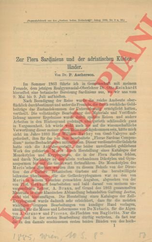 Zur Flora Sardiniens und der adriatischen Kustenlander.