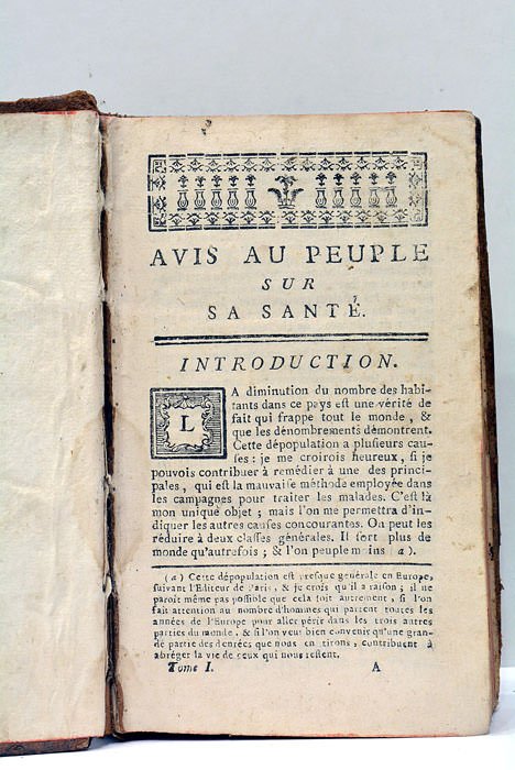 1: Avis au peuple sur sa santé. Troisieme édition originale …