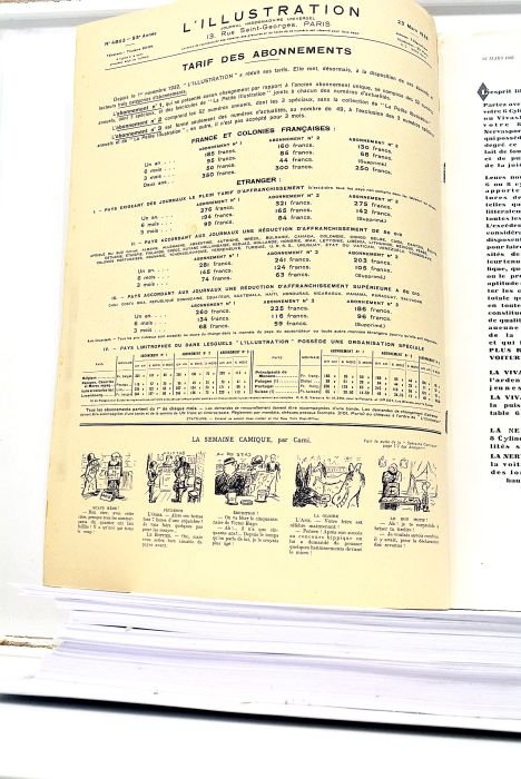 1 EXEMPLAIRE de la Revue L'Illustration. N°4871-94e Année. 11 Juillet …