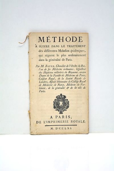 Méthode à suivre dans le Traitement des différentes Maladies épidémiques, …