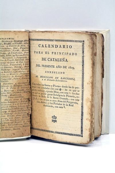 CALENDARIO del año 1809. Arreglado exactâmente con el Dietario Eclesiastico …