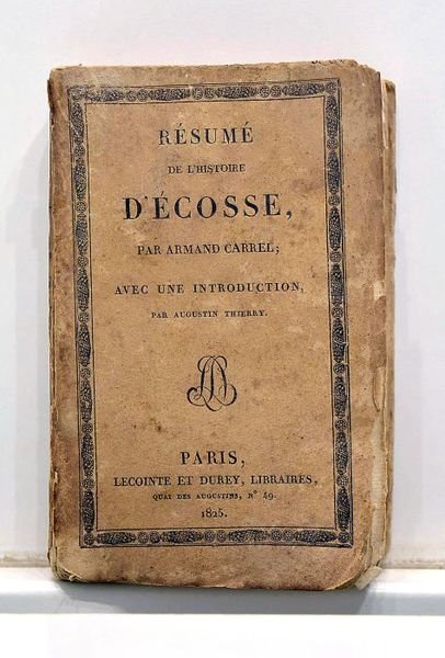 Résumé de l'histoire d'Ecosse. Avec une introduction par Augustin Thierry.