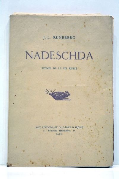 Nadeschda. Scènes de la vie russe. Traduit du suédois et …