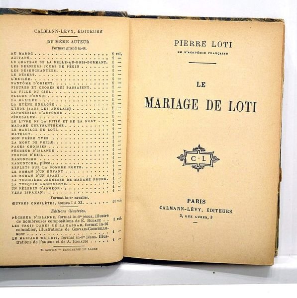 Le mariage de Loti.