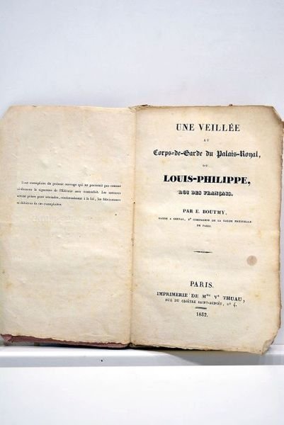 Une veillée au Corps-de-Garde du Palais-Royal ou Louis-Philippe, roi des …