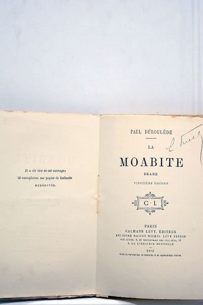 La Moabite. Drame. Vingtième édition.