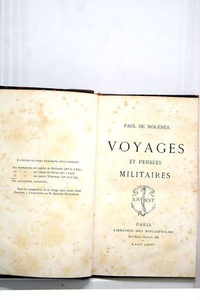 Voyages et pensées militaires.