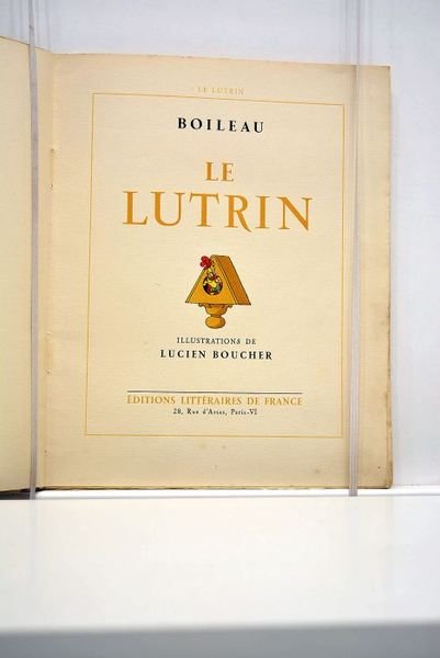 Le lutrin. Illustrations de Lucien Boucher.