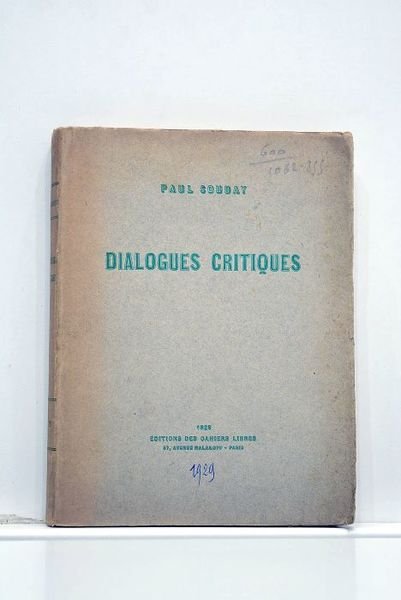 Dialogues critiques.