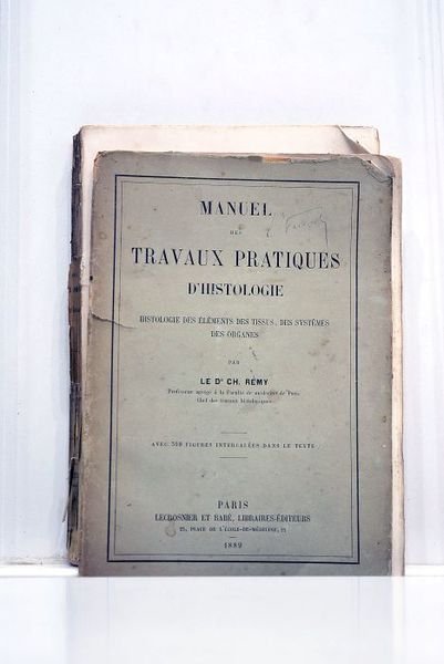 Manuel des travaux pratiques d'histologie. Histologie des éléments des tissus, …