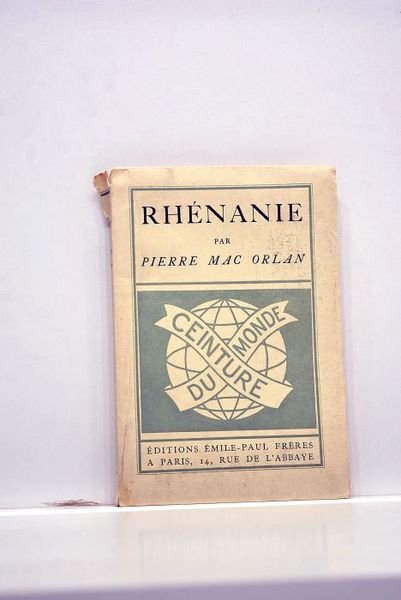 Ceinture du monde. Rhénanie. Frontispice de Jean Oberlé.