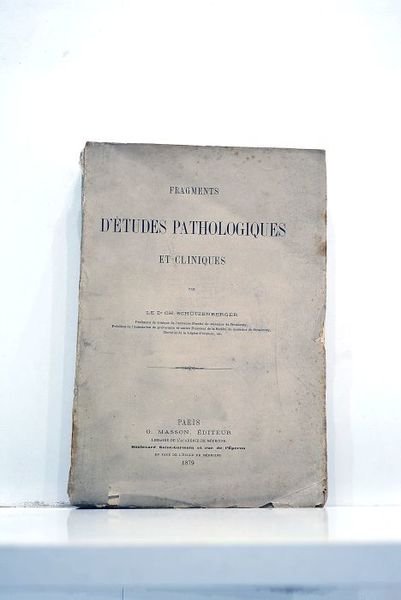 Fragments d'études pathologiques et cliniques.