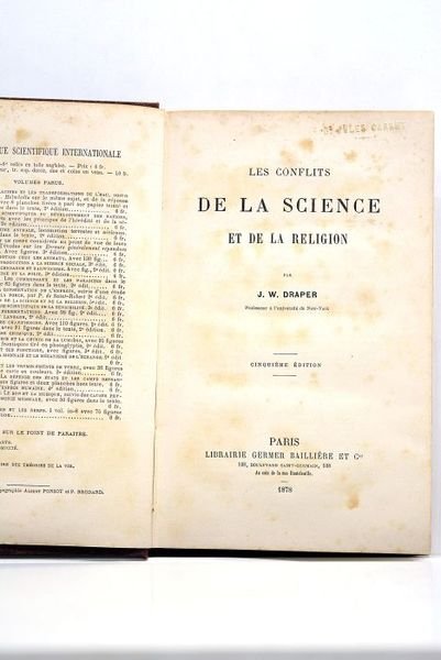 Les conflits de la science et de la religion. Cinquième …