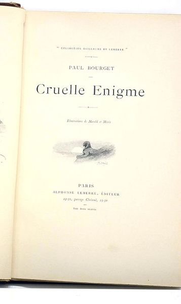 Cruelle Enigme. Illustrations de Marold et Mittis.