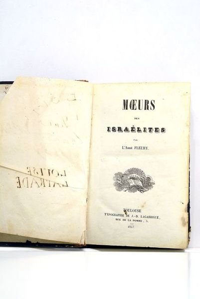 Moeurs des Israélites.