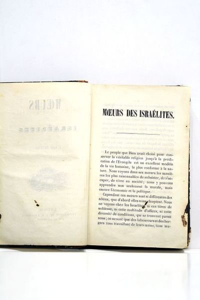 Moeurs des Israélites.