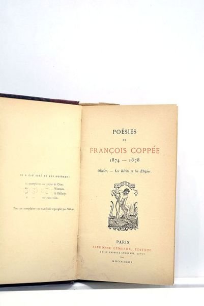 Oeuvres. Poésies 1874-1878. Olivier.- Les Récits et les Elegies.