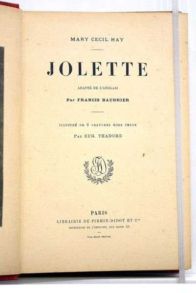 Jolette. Adapté de l'anglais par Francis Baudrier. Illustré de 9 …