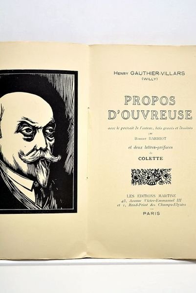 Propos d'ouvreuse avec le portrait de l'auteur, bois gravés et …