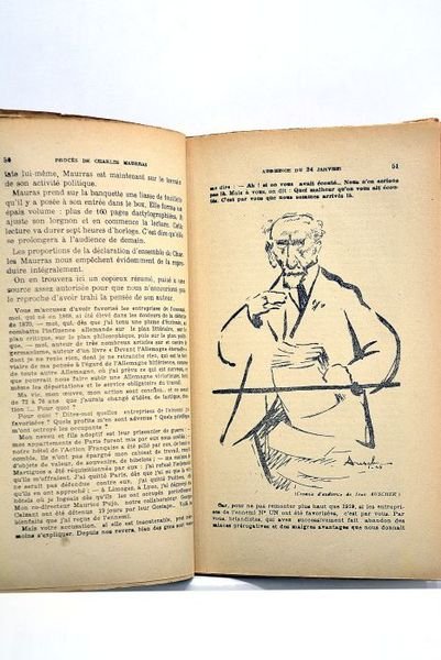 Le Procès de Charles Maurras. Avec croquis d'audience de Jean …