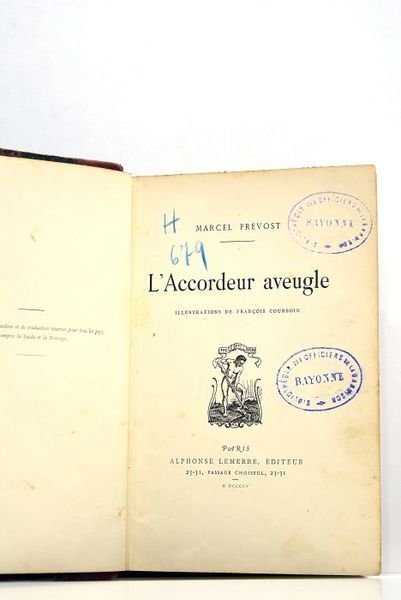 L'accordeur aveugle. Illustrations de François Courboin.