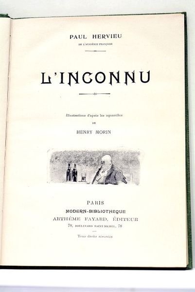 L'inconnu. Illustrations d'après les aquarelles de Henry Morin.