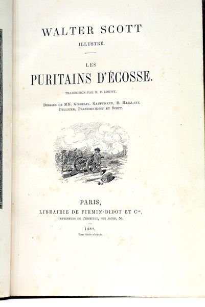 Les puritains d'Écosse. Traduction par M. P. Louisy. Illustré. Dessins …