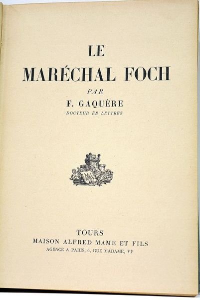 Le maréchal Foch.