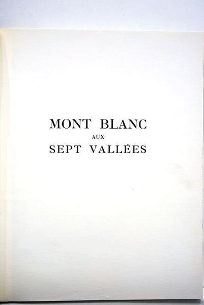 Mont Blanc aux sept vallées.