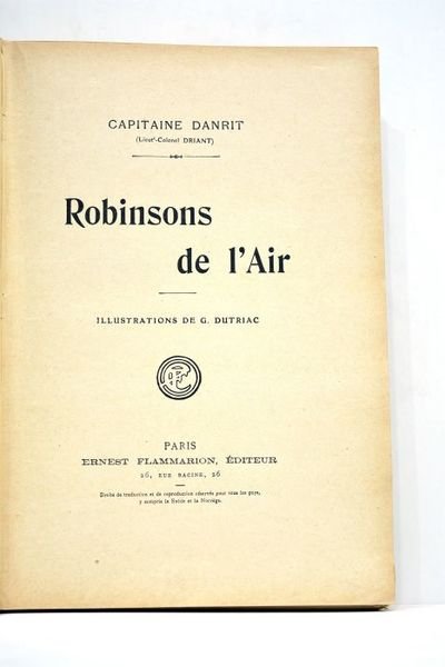 Robinsons de l'Air. Illustrations de G. Dutriac.