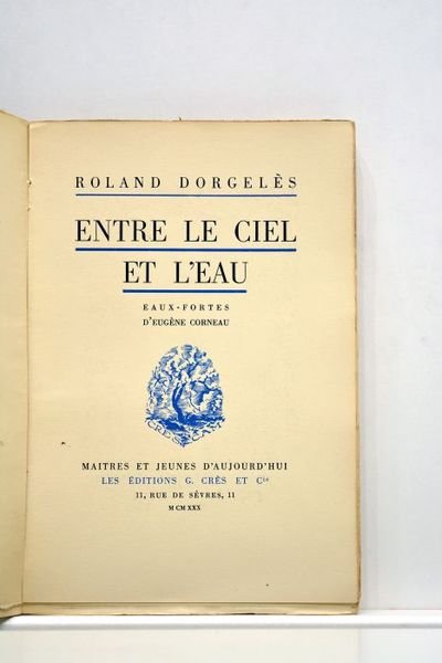 Entre le ciel et l'eau. Eaux-fortes d'Eugène Corneau.
