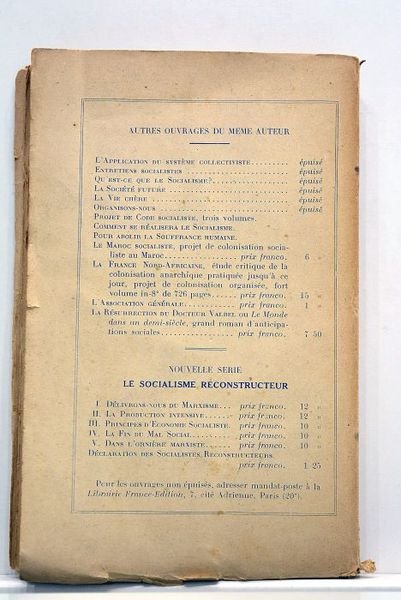 Le socialisme reconstructeur. L'organisation socialiste. | Immagine Gallery 1