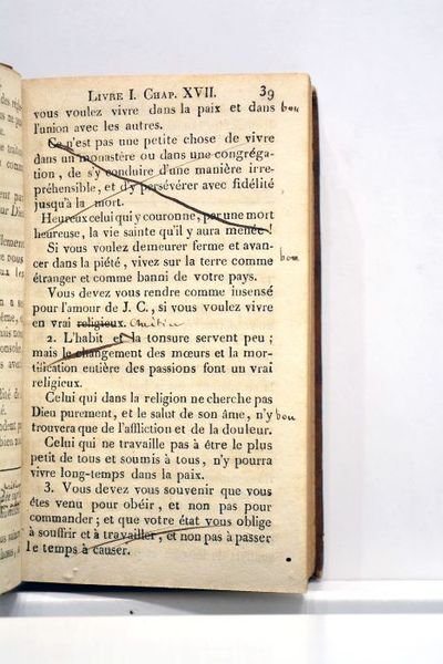 L'IMITATION de Jésus-Christ. Traduite par de Bueil, prieur de Saint-Val. …