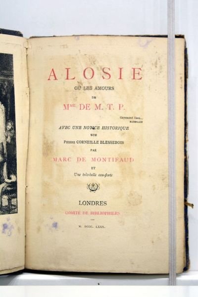 Alosie ou les amours de Mme de M. T. P. …