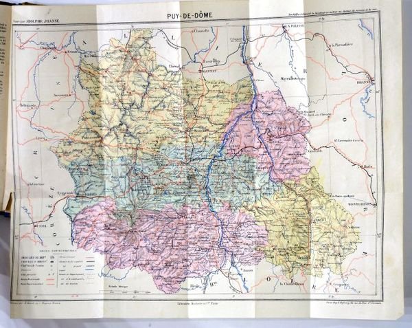 Géographie du département du Puy-de-Dôme. Avec une carte coloriée et …