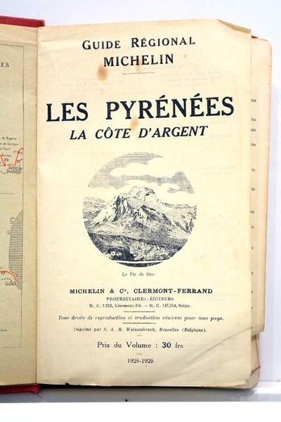 GUIDE régional Michelin. Les Pyrénées. La Côte d'argent.