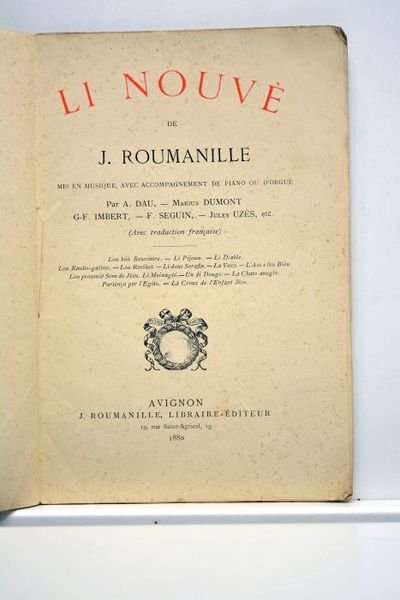 Li nouvè. Mis en musique, avec accompagnement de piano ou …