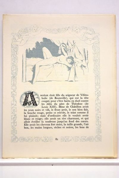 Histoire amoureuse des Gaules. Illustrations rehaussées de pochoirs, bandeaux, cadres, …