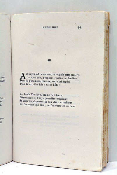 Les stances. Les sept livres.