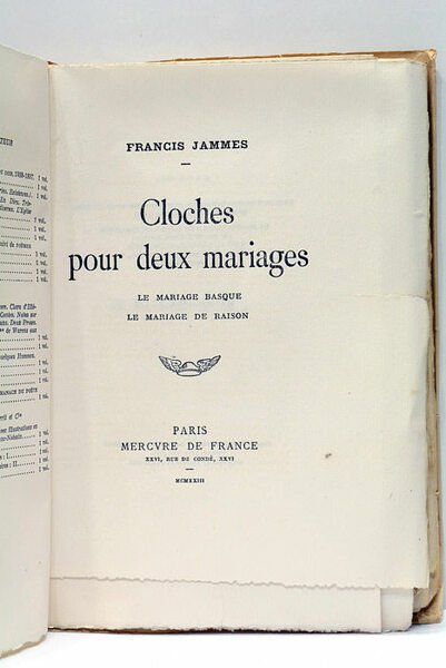 Cloches pour deux mariages. Le Mariage basque. Le Mariage de …