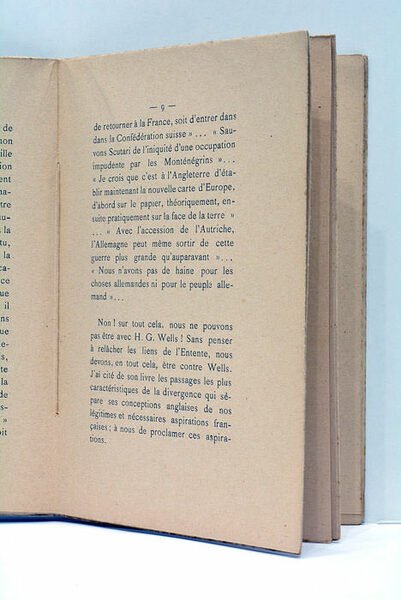 L'Europe future. Réponse a M. H. G. Wells.
