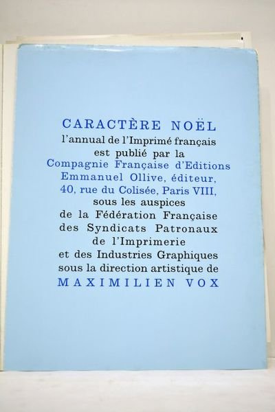 CARACTERE Noël 1963.