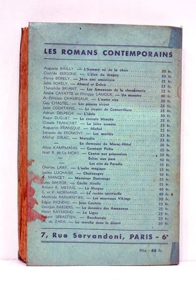 Les oies du paradis. Roman.