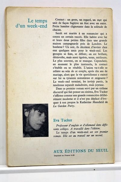 Le temps d'un week-end. Traduit de l'anglais par Mathilde Camhi.