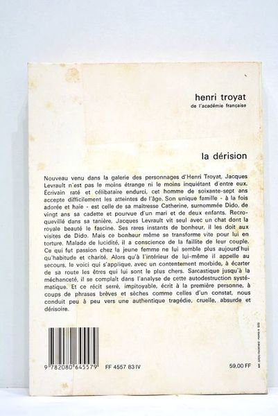 La Dérision. Roman.