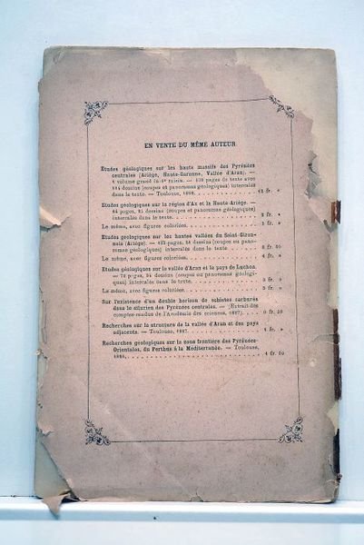 Analyse critique des publications géologiques pyrénéennes relatives à la haute …