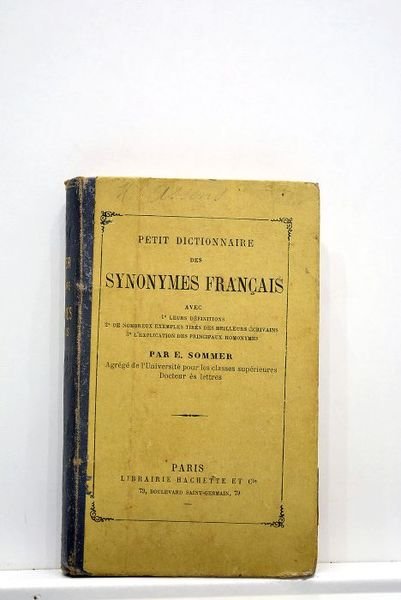Petit dictionnaire des synonymes français avec leurs définitions, de nombreux …