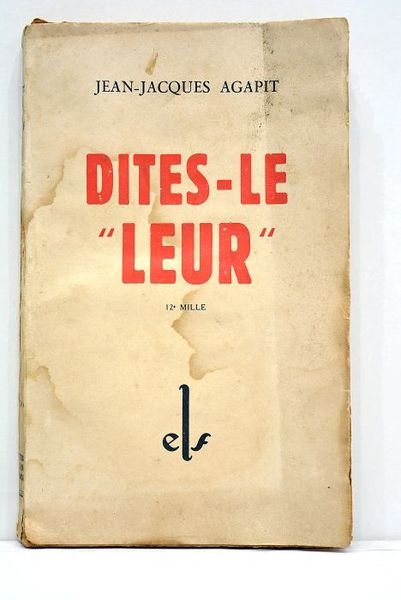 Dites-le "leur".